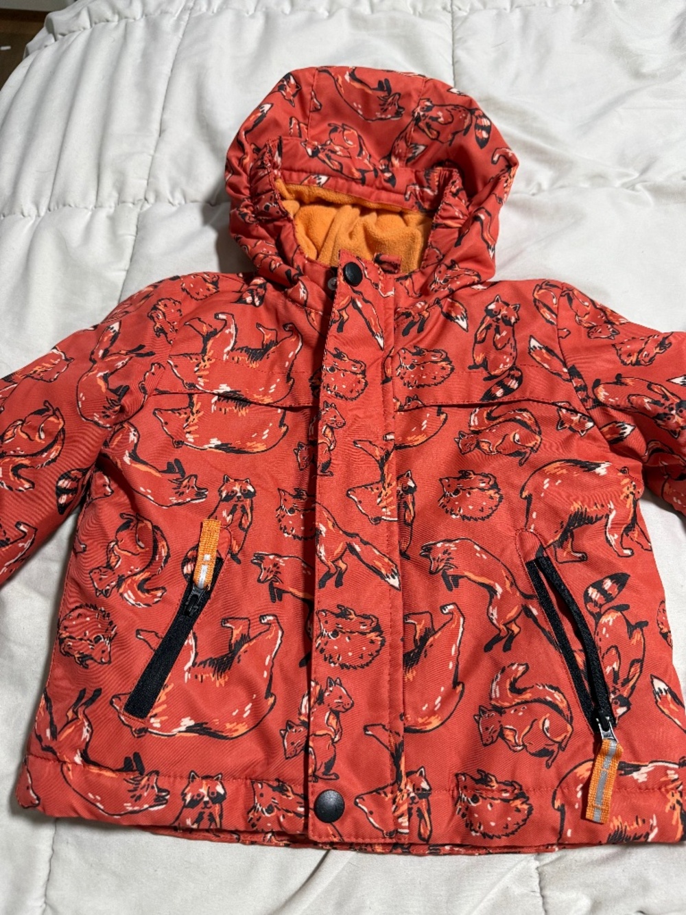 Orange Fox Jacket 18 Month Cat and Jack Puffer Outer Shell Only